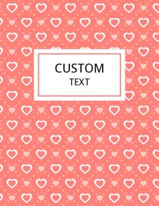 Brick Red Hearts Binder Cover {Editable}