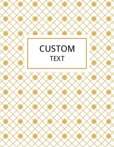 Gold Abstract Planner Binder Cover Template {Editable}