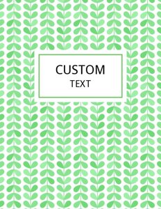 Green Shamrock Leaf Binder Cover {Editable}