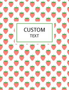 Strawberry Binder Cover {Editable}