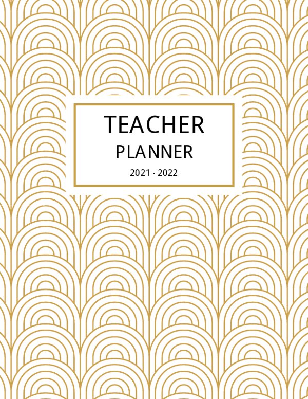 Teacher Planner Binder Cover Template {Editable}