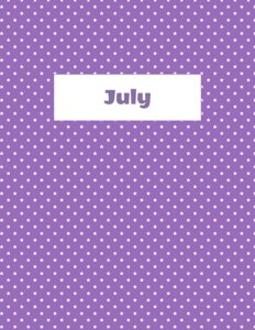 July Binder Divider