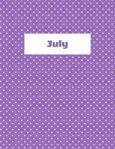 July Binder Divider