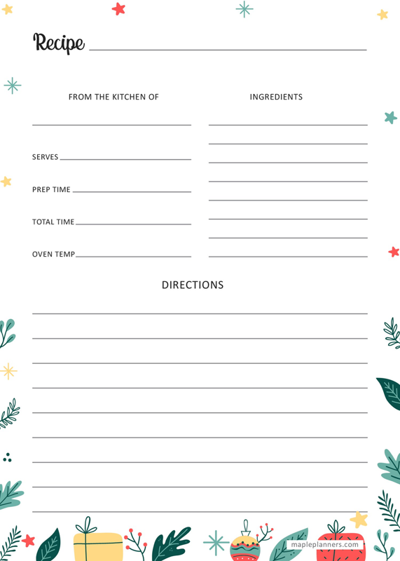 Free 5x7 Printable Christmas Cards