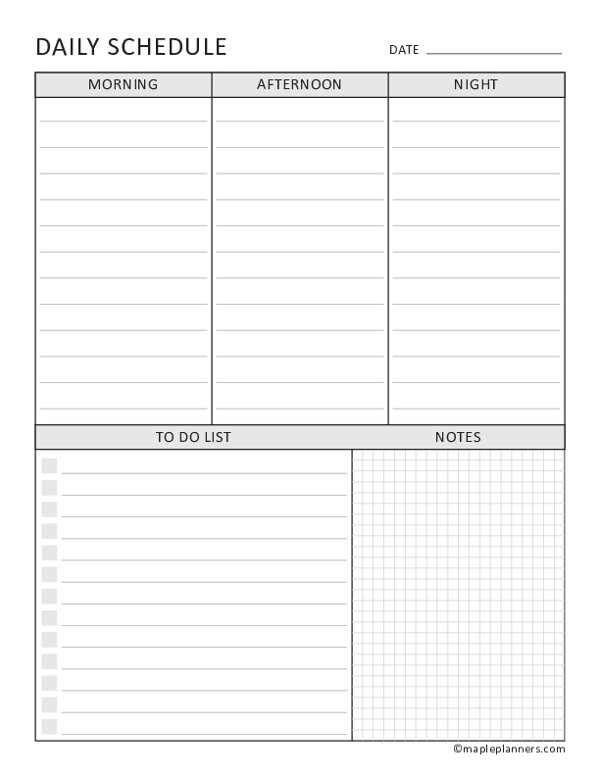 free-printable-daily-schedule-templates