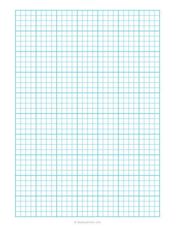 Free Printable Graph Paper 1 2 Inch