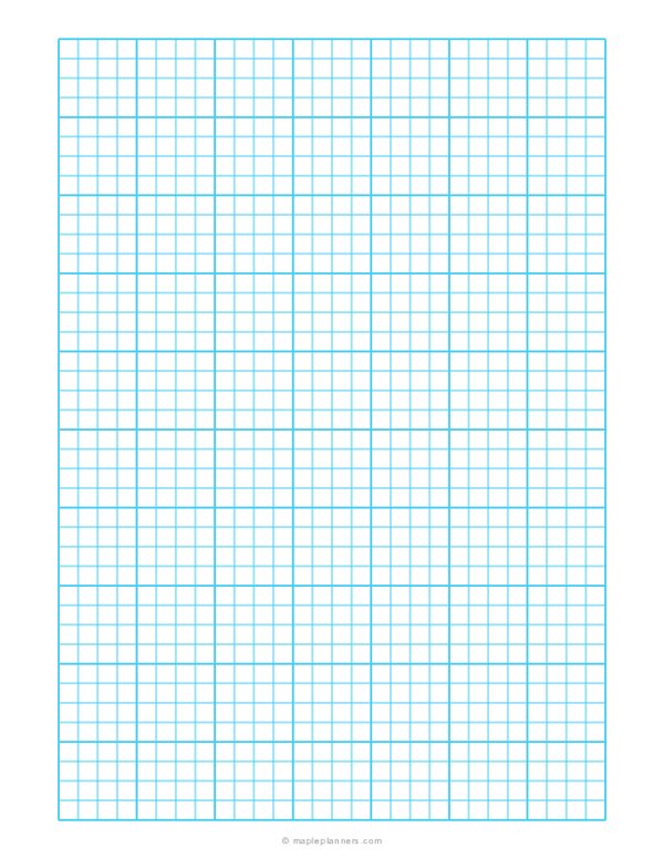 1 4 Inch Quad Ruled Blue Graph Paper Printable