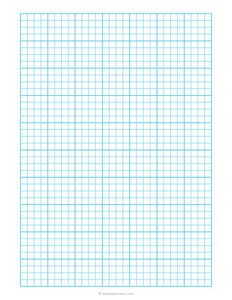 1/4 Inch Quad Ruled Blue Graph Paper
