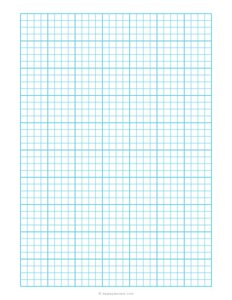 1/4 Inch Quad Ruled Blue Graph Paper
