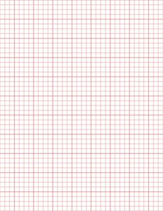 SQUARE NOTEBOOK A4: Large 1 Inch (1) Squared Ruled Quad Grid Graph Paper  Notebook | 100 Pages Thick 90gsm Paper - Red Cover