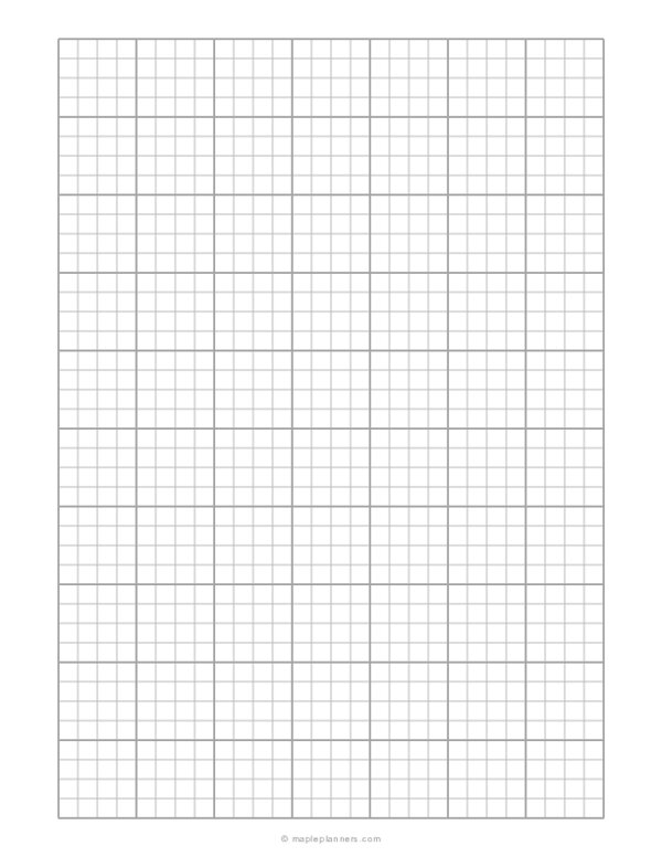 1/4 Inch Quad Ruled Graph Paper
