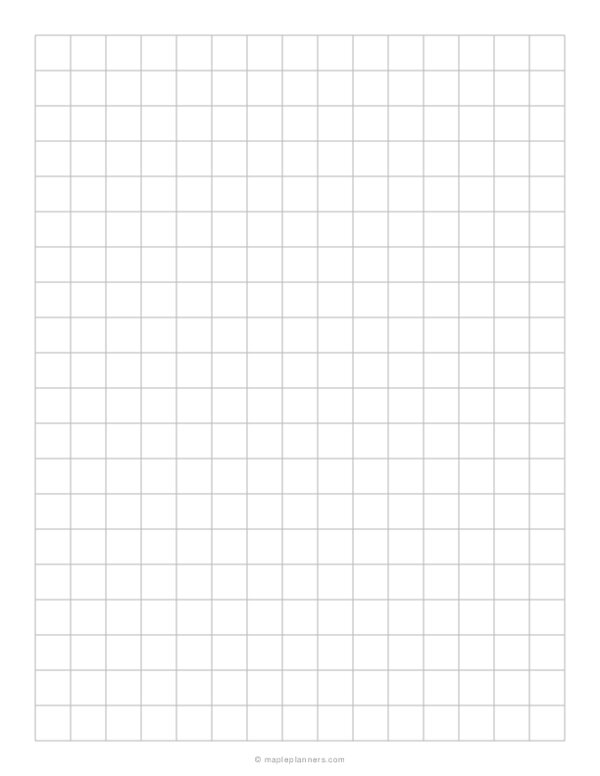 Free Printable Graph Paper/ Grid Paper Template PDF Online