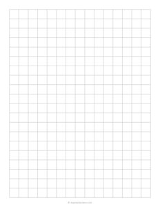 1/2 Inch Grey Graph Paper