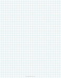 1/4 Inch Blue Graph Paper