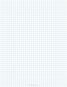 1/4 Inch Blue Graph Paper
