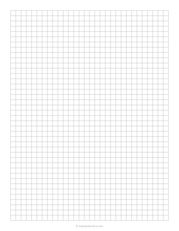 1/4 Inch Graph Paper Printable