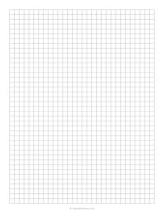 1/4 Inch Grey Graph Paper