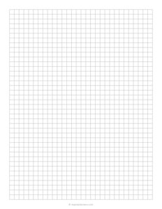 1/4 Inch Grey Graph Paper