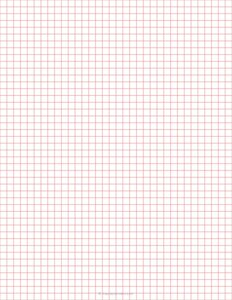 1/4 Inch Red Graph Paper