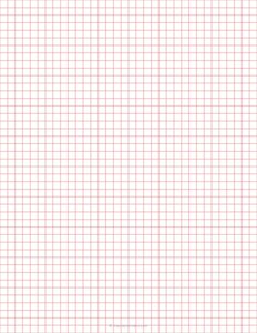 1/4 Inch Red Graph Paper