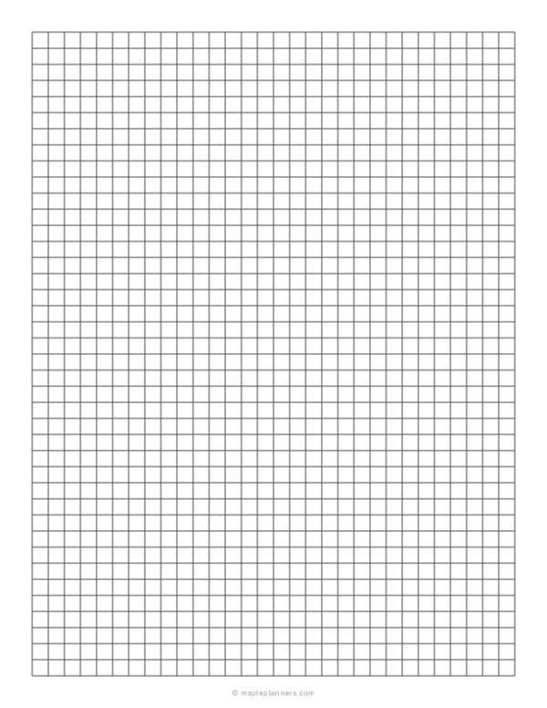 1/4 Inch Graph Paper