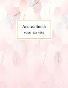 Pink Abstract Binder Cover {Editable}