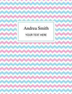 Pink Blue Binder Cover {Editable}