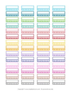 Habit Tracker Functional Planner Stickers - Hearts