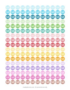 Mail Envelope Planner Stickers