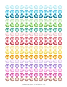 Mail Envelope Planner Stickers