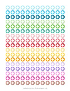 Plus Sign, Medical Healthcare Planner Stickers