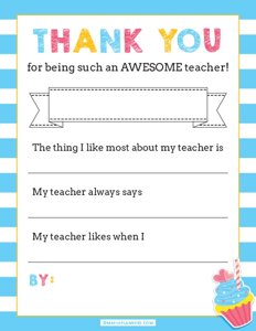 Thank you Teacher Appreciation