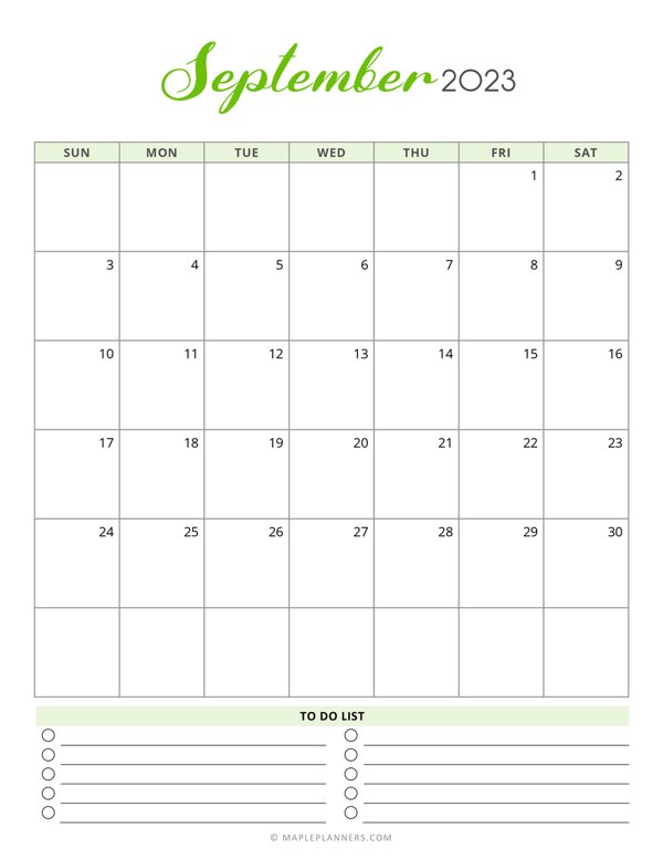 Vertical Calendar Free To Print Keeping Life Sane Blank Monthly 