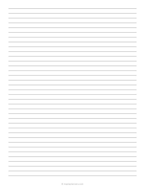 Printable College Ruled Paper