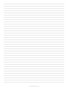 College Ruled Lined Paper