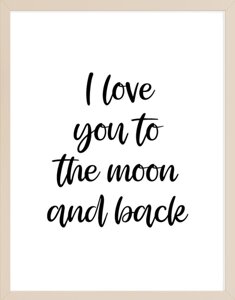 I Love You To The Moon and Back Nursery Decor