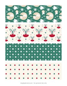 Red Green Christmas Bookmarks