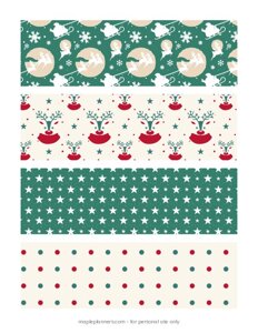 Red Green Christmas Bookmarks