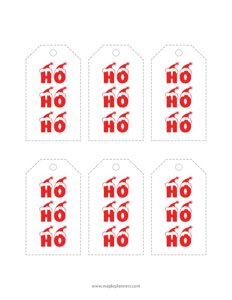 Christmas Gift Tags - Ho Ho Ho