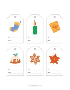 Christmas Wrapping Gift Tags and Labels