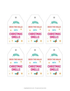 Christmas Gift Tags for Scents
