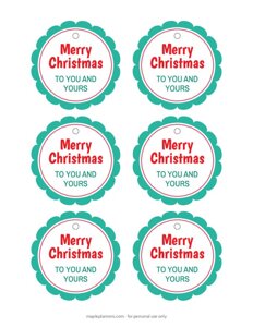 Merry Christmas Gift Tags