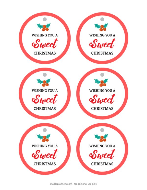 Sweet Christmas Gift Tags