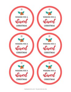 Sweet Christmas Gift Tags