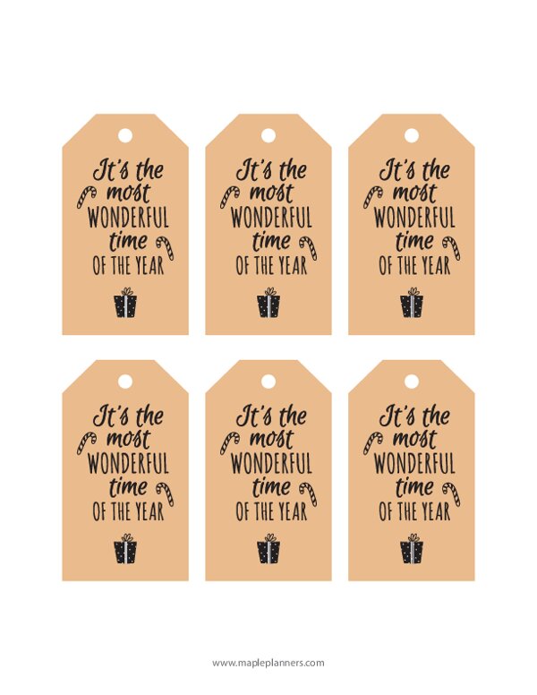 Christmas Gift Tags and Wrapping Labels