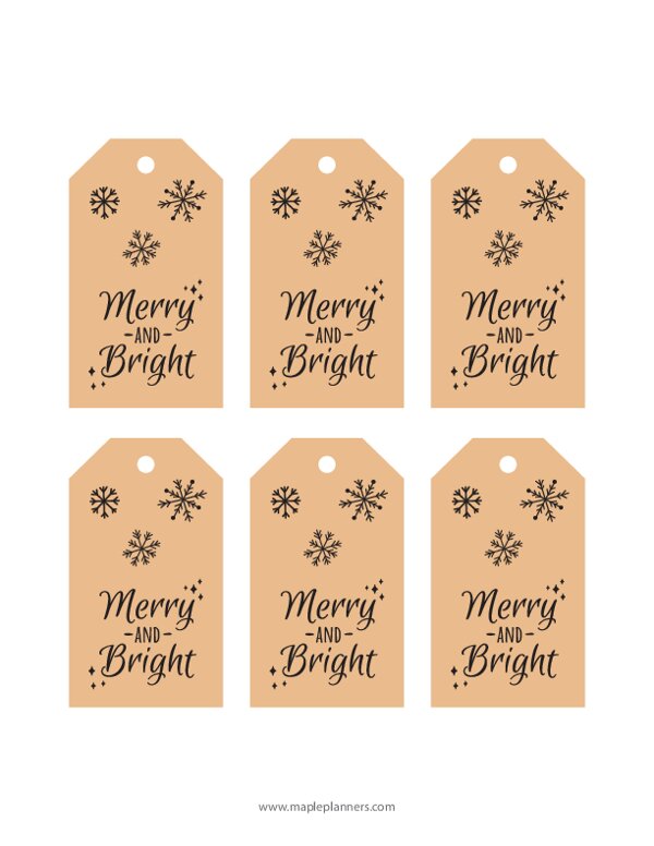 Christmas Gift Tags and Wrapping Labels