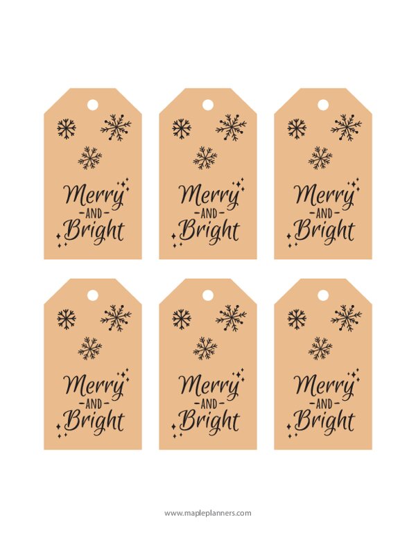 Christmas Gift Tags and Wrapping Labels