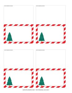 Christmas Tree Place Cards