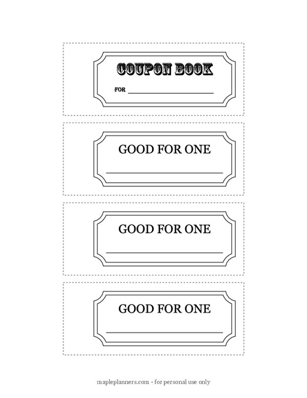 DIY Coupon Book