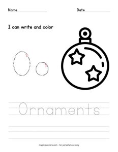 Ornaments Color and Trace